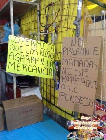 Creo que el que hizo este anuncio estaba cansado de que le esuvierna pidiendo informes y que le estorbaran en su puesto, es algo que pienso aplicar ¡ja ja!